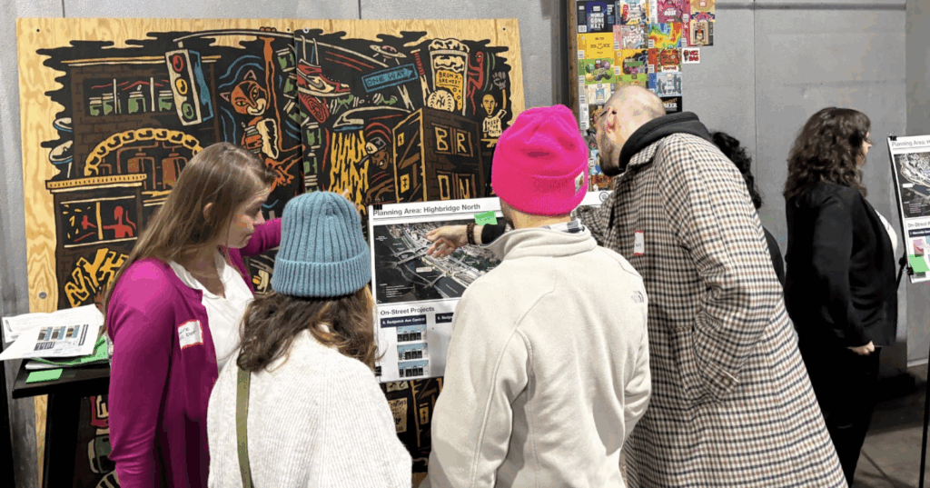 Participants engage in a workshop for the Harlem River Greenway Implementation Plan