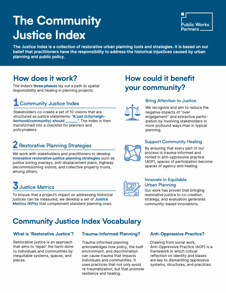 The Public Works Partners Community-Justice-Index
