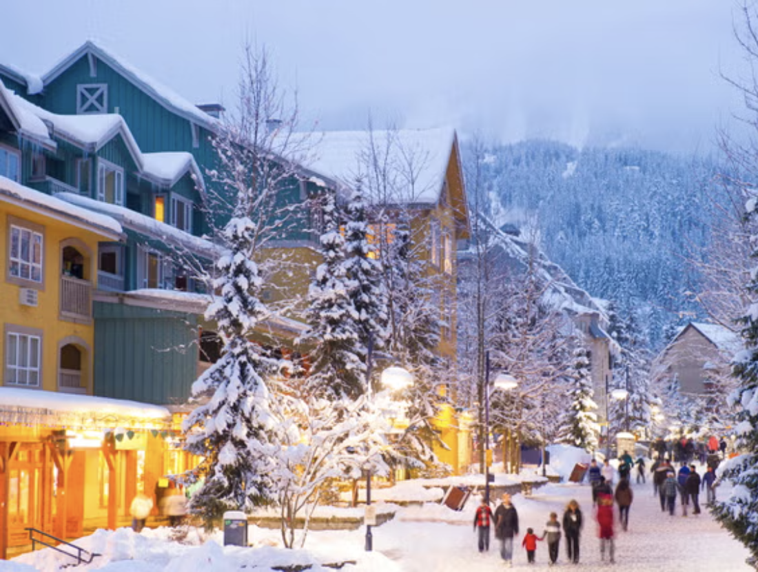 winter christmas scene